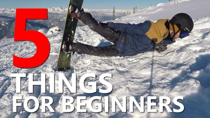 Steken slagader kijken 5 Things Beginner Snowboarders Need to Know! - Frosty Rider Snowboarding