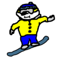 frosty-riding-snowboard