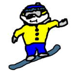 frosty-riding-snowboard