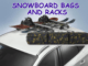 snowboard rooftop racks and bags